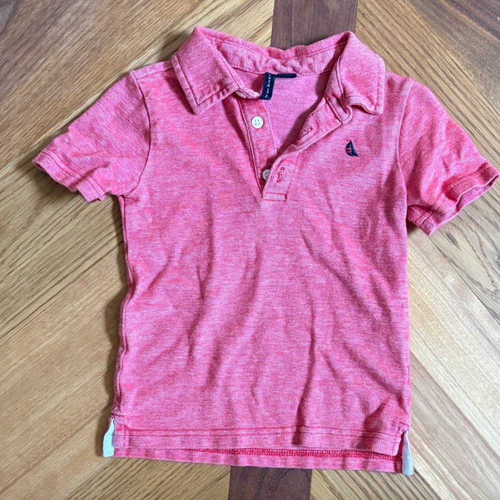 2T Janie and Jack Red Polo Shirt
